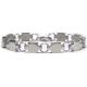 Light silver plating or gold plating, titanium or stainless steel magnetic bracelet 