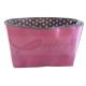 Pink Satin Zippered Purse Organizer Insert / Interior Purse Organizer