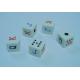 16mm acrylic material poker custom printed novelty gaming dice sets with J K Q letter