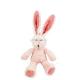 Long Ears Soft Plush Bunny Rabbit Toys For Kids Souvenir Gift Custom Stuffed Pink Toy
