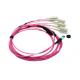 8F MTP OM4 Fiber Optic MTP-LC 2.0mm Straight Harness Cables