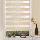 Double Layer Zebra Soft Gauze Blackout Curtains Office Bathroom Engineering Sunshade And Sunscreen