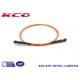 MTRJ Duplex Armored Fiber Optic Patch Cable Diameter 3.0mm OM1 Orange
