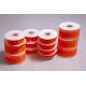 Red 4 Wide Single Face Wired Organza Ribbon