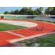ECO Friendly Semi-prefabricated Polyurethane Plastic Track Surface Material For Stadiums
