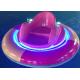 Mini UFO Shape Coin Operated Rides With Fiberglass Car Body For Shopping Mall