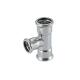 Stainless Steel 304 316L Water Supply Pipe Press Fittings EN10312 Reducing Tee