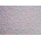 Nylon Cotton Corded Lace Fabric Red / Brown Shrink-Resistant OEM ODM CY-LW0679