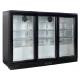 320L Sliding Doors Countertop Back Bar Cooler With Adjustable Chromed Shelves