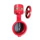 Low Temperature Hand-Operated Groove Turbine Signal Butterfly Valve for Industrial