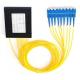 1 Time Supply 1*8 SC UPC ABS Box PLC Splitter for FTTH Fiber Optic Equipment