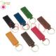 PU Leather Key Chain Custom Color 9.8x3x2.5cm Die Casting Polishing Plating Ring