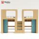 Support customization Myidea Office Furniture Colorful Wood Children Bunk Bed For Kindergarten
