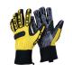 Light Duty Work TPR Impact Gloves with PVC Dots Synthetic Leather in Black and Blue