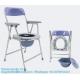 Folding Lightweight Commode Chair With Top Loading Easily Removable Chamber Pot, Commode Chair, Portable Toilet