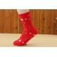 Elegant cute cartoon christmas patterned design thick OEM cotton dress socks for women
