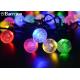 Crystal Solar Powered Fairy Lights , Solar Powered Christmas Ornament Ball Xmas Party Tree Decors
