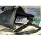 Black Oxford Non Woven Tote Bags Multi Pockets Three Dimensional Soft Body