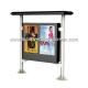 Double screen outdoor kiosk two 49 inch touch screen advertisement display with WIFI 3G/4G lcd digital signage panel