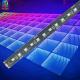 Interactive LED Dance Floor Panels With Beam Lights PCBA LED Circuit Board DMX512 Control Mode Games And Tiles