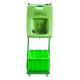 16 gallon Green Trolley portable eyewash emergency eyewash 60L ABS portable eye wash station, plastic emergency eye wash