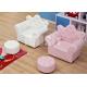 Lovely Upholstered Kids Foldable Couch , Toddler Sofa Chair Beautiful Looking