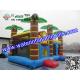 Trees Themed Inflatable Bouncy Castle With Slide / Monkey Moonwalk Moon Bounce Rental