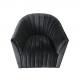 Fancy new design contemporary single sofa,black velvet furniture event wedding sofa with competitive price