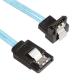 8 Inch Blue SATA 3 Extension Cable , Straight To Straight SATA 3 Cord