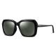 TAC Polaroid Sunglasses Women , White Frame Sunglasses Black Metal Temples