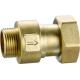 3106 Water Meter Brass Check Valve Spring Type DN15 DN20 DN25 with Male Threads x Flexible Female Threaded Hexagon Nut