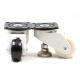 white 800kg Heavy Equipment Casters 76mm 3 Inch Heavy Duty Casters