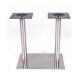 Square Stainless Steel Table Legs Table Base Modern Style With Plastic Glides