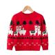 custom 100% cotton cartoon double jacquard kids ugly christmas sweater knit jumpers unisex christmas sweaters for kids