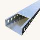 Extruded Silver Floor Mounted Cable Tray for Custom Solid Bottom Perforated Cable Tray Installation