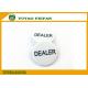 Melamine Material Engrave Dealer Button For Texas Hold ’ em Poker Game