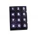 Blue Backlight 12 Key Numeric Metal Keypad For Taiwan Security Control