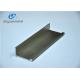 2 Meter Alloy 6063-T5 Silver  Brushed Aluminium Extrusion Profile For Cabinet