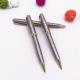 high quality steel color metal pen with gold part smooth writing metal ball pen