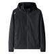 100% Cotton Windproof Large Size Mens Clothing Black Hooded Windbreaker