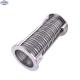 304 stainless steel fine wire metal mesh round perforated cylinder filter tube