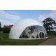 Large Metal Frame Waterproof PVC Cover Geodesic Dome Tents 100Km/h