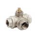 3 Way Threaded Ends Brass Ball Valve with “T” or “L” port