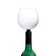 Borosilicate 16oz Wine Glass , Topper Drink Straight Wine Tasting Glasses