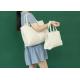 Two different sizes design polyester white canvas tote bag suits