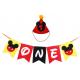 Mickey Mouse Handmade 1st Felt Garland Birthday Highchair Banner