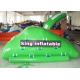 Mini Iceberg Inflatable Water Parks With Slide 4m x 3m Green PVC Tarpaulin