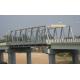 High Stiffness Steel Truss Bridge Professional With Double lanes