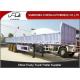Side Wall Semi Trailer , 3 Axles 60Tons Cargo Truck Semi Trailer