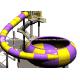 Water Playground Equipment Fiberglass Water Slides , Super Bowl Water Slide